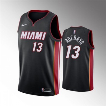 Men's Miami Heat #13 Bam Adebayo Black Icon Edition Swingman Stitched Jersey Men's Miami Heat #13 Bam Adebayo Black Icon Edition Swingman Stitched Jersey