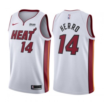 Men's Miami Heat #14 Tyler Herro White Association Edition Swingman Stitched Jersey Men's Miami Heat #14 Tyler Herro White Association Edition Swingman Stitched Jersey