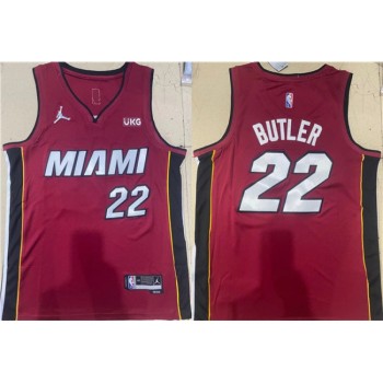 Men's Miami Heat #22 Jimmy ButlerRed Stitched Basketball Jersey Men's Miami Heat #22 Jimmy ButlerRed Stitched Basketball Jersey