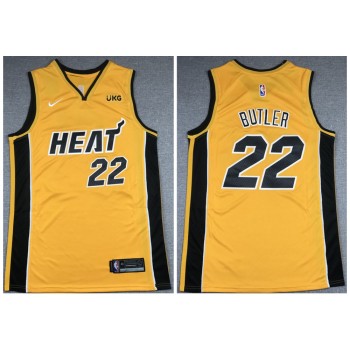 Men's Miami Heat #22 Jimmy Butler Gold Stitched NBA Jersey Men's Miami Heat #22 Jimmy Butler Gold Stitched NBA Jersey