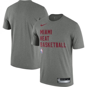Men's Miami Heat Heather Gray 2023/24 Sideline Legend Performance Practice T-Shirt Men's Miami Heat Heather Gray 2023/24 Sideline Legend Performance Practice T-Shirt