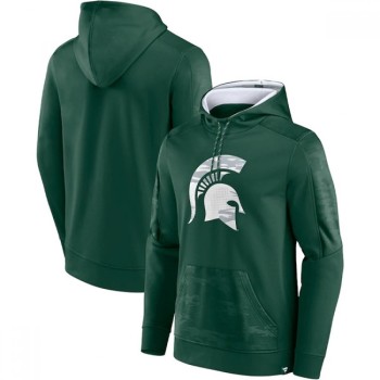 Men's Michigan State Spartans Green On The Ball Pullover Hoodie Men's Michigan State Spartans Green On The Ball Pullover Hoodie