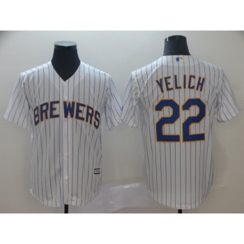 Men's Milwaukee Brewers #22 Christian Yelich Men's Milwaukee Brewers #22 Christian Yelich