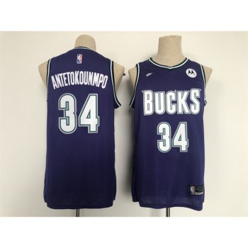 Men's Milwaukee Bucks #34 Giannis Antetokounmpo Black Stitched Basketball Jersey Men's Milwaukee Bucks #34 Giannis Antetokounmpo Black Stitched Basketball Jersey
