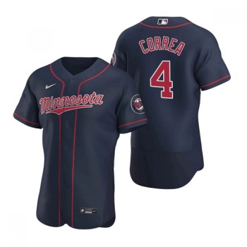 Men's Minnesota Twins #4 Carlos Correa Navy Flex Base Stitched Jersey Men's Minnesota Twins #4 Carlos Correa Navy Flex Base Stitched Jersey