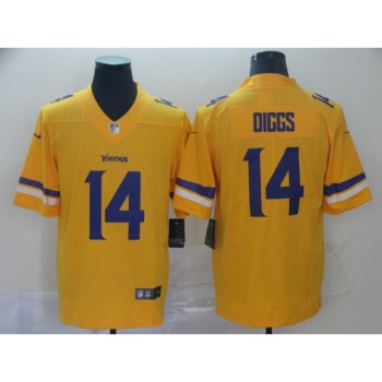 Men's Minnesota Vikings #14 Stefon Diggs 2019 Gold Inverted Legend Stitched NFL Jersey Men's Minnesota Vikings #14 Stefon Diggs 2019 Gold Inverted Legend Stitched NFL Jersey