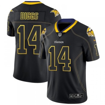 Men's Minnesota Vikings #14 Stefon Diggs Black 2018 Lights Out Color Rush Limited Stitched NFL Jersey Men's Minnesota Vikings #14 Stefon Diggs Black 2018 Lights Out Color Rush Limited Stitched NFL Jersey