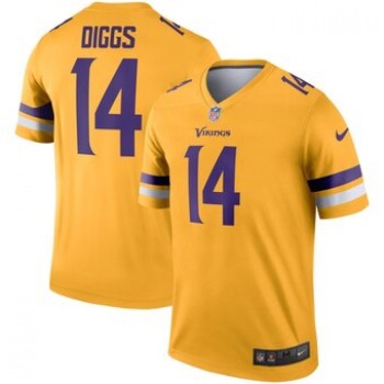 Men's Minnesota Vikings #14 Stefon Diggs Gold Inverted Legend Jersey Men's Minnesota Vikings #14 Stefon Diggs Gold Inverted Legend Jersey