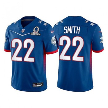 Men's Minnesota Vikings #22 Harrison Smith 2022 Royal NFC Pro Bowl Stitched Jersey Men's Minnesota Vikings #22 Harrison Smith 2022 Royal NFC Pro Bowl Stitched Jersey