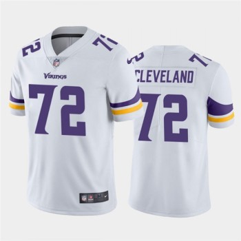 Men's Minnesota Vikings #72 Ezra Cleveland White Vapor Untouchable Limited Stitched NFL Jersey Men's Minnesota Vikings #72 Ezra Cleveland White Vapor Untouchable Limited Stitched NFL Jersey