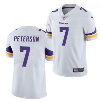 Men's Minnesota Vikings #7 Patrick Peterson White Vapor Untouchable Limited Stitched Jersey Men's Minnesota Vikings #7 Patrick Peterson White Vapor Untouchable Limited Stitched Jersey