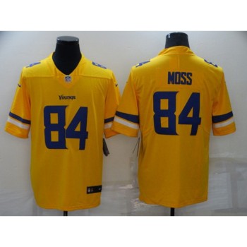 Men's Minnesota Vikings #84 Randy Moss Gold Inverted Legend Stitched NFL Jersey Men's Minnesota Vikings #84 Randy Moss Gold Inverted Legend Stitched NFL Jersey