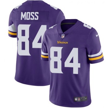 Men's Minnesota Vikings #84 Randy Moss Purple Vapor Untouchable Limited Stitched NFL Jersey Men's Minnesota Vikings #84 Randy Moss Purple Vapor Untouchable Limited Stitched NFL Jersey