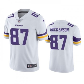 Men's Minnesota Vikings #87 T.J. Hockenson White Vapor Untouchable Stitched Jersey Men's Minnesota Vikings #87 T.J. Hockenson White Vapor Untouchable Stitched Jersey