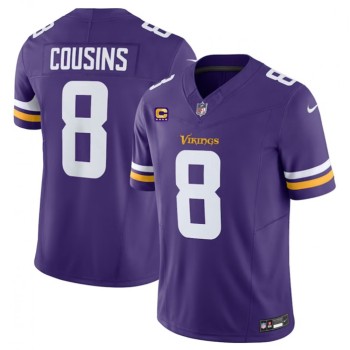 Men's Minnesota Vikings #8 Kirk Cousins Purple 2023 F.U.S.E. With 4-Star C Patch Vapor Untouchable Limited Stitched Jersey Men's Minnesota Vikings #8 Kirk Cousins Purple 2023 F.U.S.E. With 4-Star C Patch Vapor Untouchable Limited Stitched Jersey