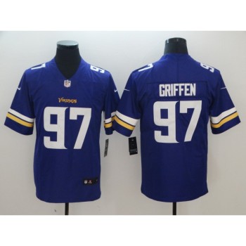 Men's Minnesota Vikings #97 Everson Griffen Purple Vapor Untouchable Limited NFL Stitched Jersey Men's Minnesota Vikings #97 Everson Griffen Purple Vapor Untouchable Limited NFL Stitched Jersey