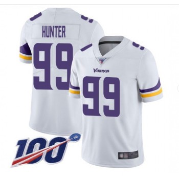 Men's Minnesota Vikings #99 Danielle Hunter White 2019 100th Season Vapor Untouchable Limited NFL Stitched Jersey Men's Minnesota Vikings #99 Danielle Hunter White 2019 100th Season Vapor Untouchable Limited NFL Stitched Jersey