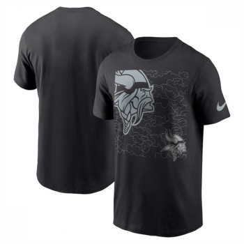 Men's Minnesota Vikings Black T-Shirt Men's Minnesota Vikings Black T-Shirt