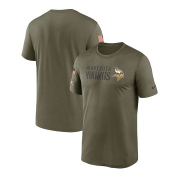 Men's Minnesota Vikings Olive 2022 Salute to Service Legend Team T-Shirt Men's Minnesota Vikings Olive 2022 Salute to Service Legend Team T-Shirt