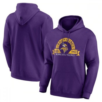 Men's Minnesota Vikings Purple Pullover Hoodie Men's Minnesota Vikings Purple Pullover Hoodie