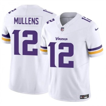 Men's Minnesota Vikings #12 Nick Mullens White 2023 F.U.S.E. Vapor Untouchable Limited Stitched Jersey Men's Minnesota Vikings #12 Nick Mullens White 2023 F.U.S.E. Vapor Untouchable Limited Stitched Jersey