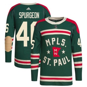 Men's Minnesota Wild #46 Jared Spurgeon 2022 Green Winter Classic Stitched Jersey Men's Minnesota Wild #46 Jared Spurgeon 2022 Green Winter Classic Stitched Jersey