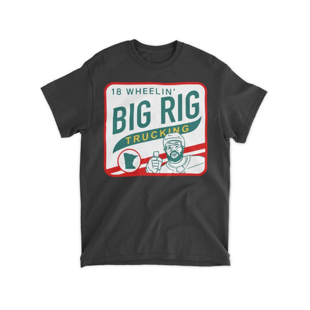 Men's Minnesota Wild Greenway 18 Wheelin'Big Rig Trucking T-Shirt
