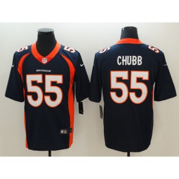 Men's NFL Denver Broncos #55 Bradley Chubb Navy Blue 2018 Draft Vapor Untouchable Limited Stitched Jersey Men's NFL Denver Broncos #55 Bradley Chubb Navy Blue 2018 Draft Vapor Untouchable Limited Stitched Jersey