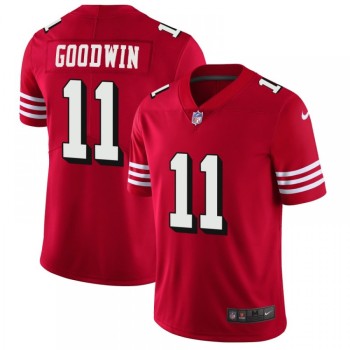 Men's NFL San Francisco 49ers #11 Marquise Goodwin Red 2018 Rush Vapor Untouchable Limited Stitched NFL Jersey Men's NFL San Francisco 49ers #11 Marquise Goodwin Red 2018 Rush Vapor Untouchable Limited Stitched NFL Jersey