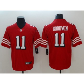 Men's NFL San Francisco 49ers #11 Marquise Goodwin Red 2018 Vapor Untouchable Limited Stitched NFL Jersey Men's NFL San Francisco 49ers #11 Marquise Goodwin Red 2018 Vapor Untouchable Limited Stitched NFL Jersey