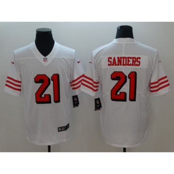 Men's NFL San Francisco 49ers #21 Deion Sanders White Untouchable Limited Stitched Jersey Men's NFL San Francisco 49ers #21 Deion Sanders White Untouchable Limited Stitched Jersey