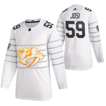 Men's Nashville Predators #59 Roman Josi 2020 White All Star Stitched NHL Jersey Men's Nashville Predators #59 Roman Josi 2020 White All Star Stitched NHL Jersey