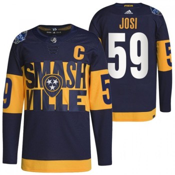 Men's Nashville Predators #59 Roman Josi 2022 Navy Stadium Series Breakaway Player Stitched Jersey Men's Nashville Predators #59 Roman Josi 2022 Navy Stadium Series Breakaway Player Stitched Jersey