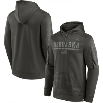 Men's Nebraska Cornhuskers Olive OHT Military Appreciation Guardian Pullover Hoodie Men's Nebraska Cornhuskers Olive OHT Military Appreciation Guardian Pullover Hoodie