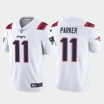 Men's New England Patriots #11 DeVante Parker White Vapor Untouchable Limited Stitched Jersey Men's New England Patriots #11 DeVante Parker White Vapor Untouchable Limited Stitched Jersey