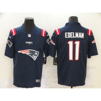 Men's New England Patriots #11 Julian Edelman Navy Team Big Logo Limited Stitched NFL Jersey Men's New England Patriots #11 Julian Edelman Navy Team Big Logo Limited Stitched NFL Jersey