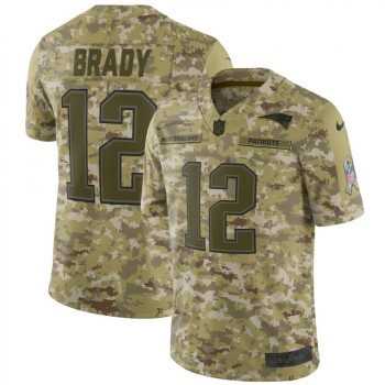 Men's New England Patriots #12 Tom Brady 2018 Camo Salute to Service Limited Stitched NFL Jersey Men's New England Patriots #12 Tom Brady 2018 Camo Salute to Service Limited Stitched NFL Jersey