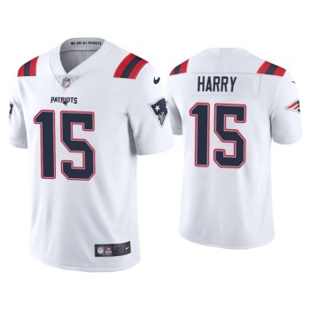 Men's New England Patriots #15 N'Keal Harry 2020 White Vapor Untouchable Limited Stitched NFL Jersey Men's New England Patriots #15 N'Keal Harry 2020 White Vapor Untouchable Limited Stitched NFL Jersey