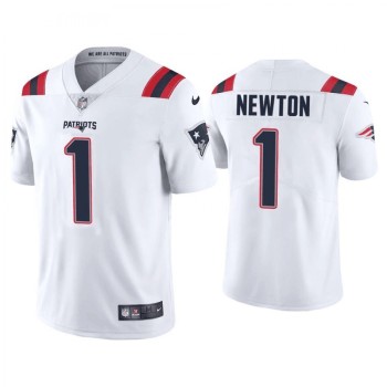 Men's New England Patriots #1 Cam Newton 2020 New White Vapor Untouchable Limited Stitched Jersey Men's New England Patriots #1 Cam Newton 2020 New White Vapor Untouchable Limited Stitched Jersey
