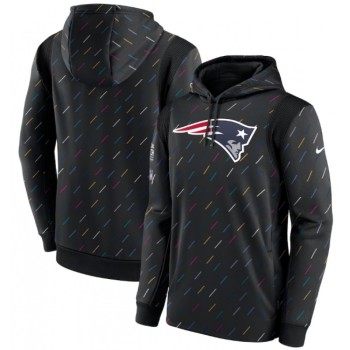 Men's New England Patriots 2021 Charcoal Crucial Catch Therma Pullover Hoodie Men's New England Patriots 2021 Charcoal Crucial Catch Therma Pullover Hoodie