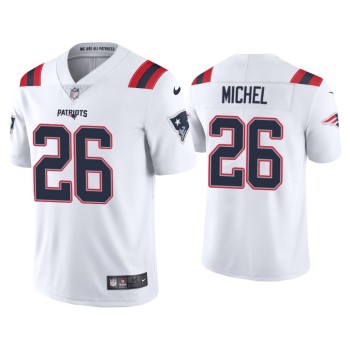 Men's New England Patriots #26 Sony Michel 2020 White Vapor Untouchable Limited Stitched NFL Jersey Men's New England Patriots #26 Sony Michel 2020 White Vapor Untouchable Limited Stitched NFL Jersey