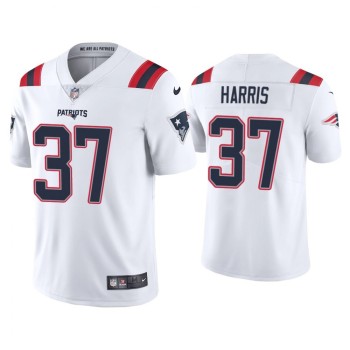 Men's New England Patriots #37 Damien Harris 2020 White Vapor Untouchable Limited Stitched NFL Jersey Men's New England Patriots #37 Damien Harris 2020 White Vapor Untouchable Limited Stitched NFL Jersey