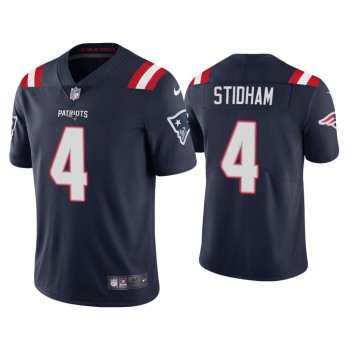 Men's New England Patriots #4 Jarrett Stidham 2020 Navy Vapor Untouchable Limited Stitched NFL Jersey Men's New England Patriots #4 Jarrett Stidham 2020 Navy Vapor Untouchable Limited Stitched NFL Jersey