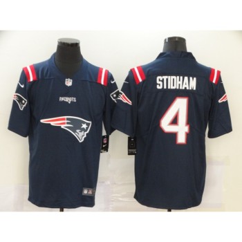 Men's New England Patriots #4 Jarrett Stidham Navy Team Big Logo Limited Stitched NFL Jersey Men's New England Patriots #4 Jarrett Stidham Navy Team Big Logo Limited Stitched NFL Jersey