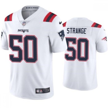 Men's New England Patriots #50 Cole Strange White Vapor Untouchable Limited Stitched Jersey Men's New England Patriots #50 Cole Strange White Vapor Untouchable Limited Stitched Jersey