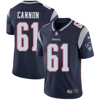 Men's New England Patriots #61 Marcus Cannon Navy Blue Vapor Untouchable Limited Stitched NFL Jersey Men's New England Patriots #61 Marcus Cannon Navy Blue Vapor Untouchable Limited Stitched NFL Jersey