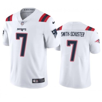 Men's New England Patriots #7 JuJu Smith-Schuster White Vapor Untouchable Stitched Football Jersey Men's New England Patriots #7 JuJu Smith-Schuster White Vapor Untouchable Stitched Football Jersey
