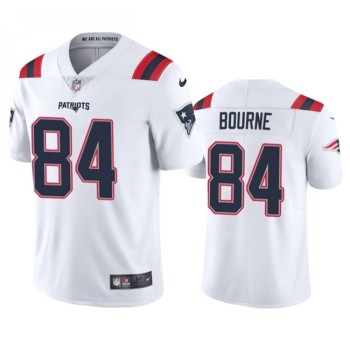 Men's New England Patriots #84 Kendrick Bourne White Vapor Untouchable Stitched Football Jersey Men's New England Patriots #84 Kendrick Bourne White Vapor Untouchable Stitched Football Jersey