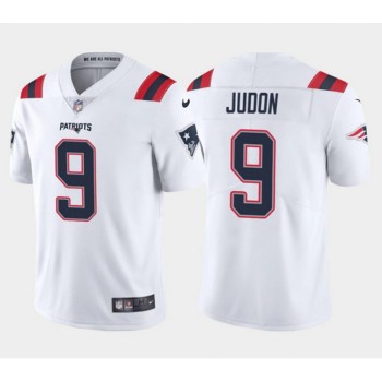 Men's New England Patriots #9 Matt Judon 2021 White Vapor Untouchable Limited Stitched NFL Jersey Men's New England Patriots #9 Matt Judon 2021 White Vapor Untouchable Limited Stitched NFL Jersey
