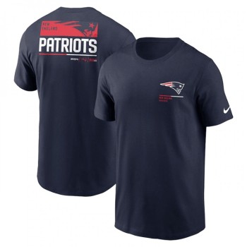 Men's New England Patriots Navy Team Incline T-Shirt Men's New England Patriots Navy Team Incline T-Shirt